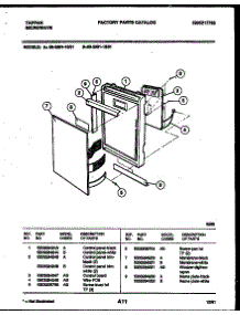 08 - Control Panel parts for Frigidaire Microwave 56-2991-10-01 from AppliancePartsPros.com