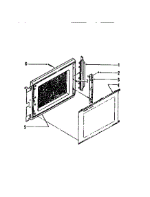 03 - Door parts for Frigidaire Microwave 56-4994-10-04 from AppliancePartsPros.com