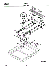 03 - Burner Parts parts for Frigidaire Cooktop TGC8X3XCD2 from AppliancePartsPros.com