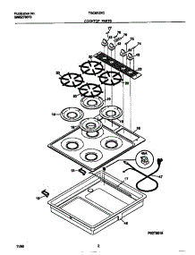 02 - Cooktop Parts parts for Frigidaire Cooktop TGC8X3XCW2 from AppliancePartsPros.com