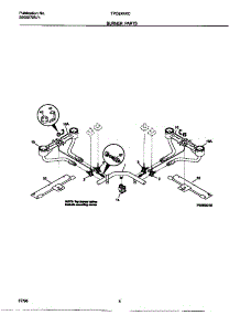 03 - Burner Parts parts for Frigidaire Cooktop TPC6X4XCDA from AppliancePartsPros.com