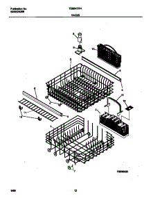 07 - Rack parts for Frigidaire Dishwasher TDB647RHB0 from AppliancePartsPros.com