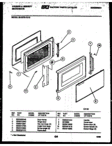 03 - Door Parts parts for Frigidaire Microwave 56-6278-10-16 from AppliancePartsPros.com