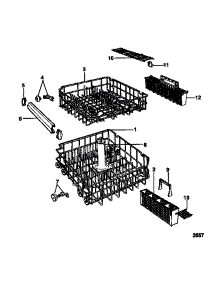 08 - Racks And Trays parts for Frigidaire Dishwasher TDB662RBR0 from AppliancePartsPros.com