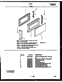 03 - Door Parts parts for Frigidaire Microwave 56-4851-10-06 from AppliancePartsPros.com