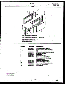 03 - Door Parts parts for Frigidaire Microwave 56-9431-10-06 from AppliancePartsPros.com