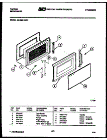 03 - Door Parts parts for Frigidaire Microwave 56-9389-10-01 from AppliancePartsPros.com