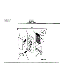 02 - Control Panel parts for Frigidaire Microwave TMT127E1W0 from AppliancePartsPros.com