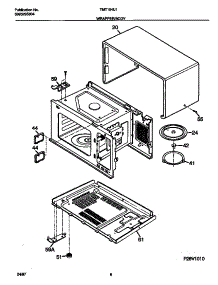 04 - Wrapper / Body parts for Frigidaire Microwave TMT104U1S1 from AppliancePartsPros.com