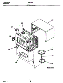 05 - Wrapper / Body parts for Frigidaire Microwave TMT114U1W0 from AppliancePartsPros.com