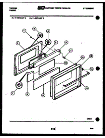 04 - Lower Door Parts parts for Frigidaire Range 11-4373-00-03 from AppliancePartsPros.com