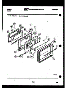 03 - Upper Door Parts parts for Frigidaire Range 11-9373-00-03 from AppliancePartsPros.com