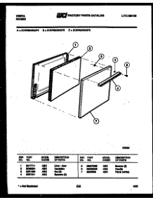 03 - Door Parts parts for Frigidaire Range 21KPMAWAN4 from AppliancePartsPros.com