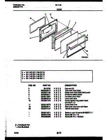 06 - Door Parts parts for Frigidaire Range 30-1149-00-10 from AppliancePartsPros.com