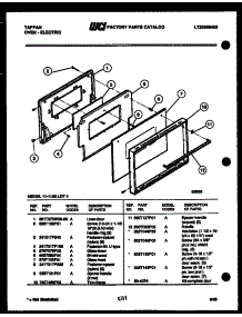05 - Door Parts parts for Frigidaire Oven 11-1153-45-04 from AppliancePartsPros.com