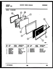 05 - Door Parts parts for Frigidaire Range 30-1049-23-07 from AppliancePartsPros.com