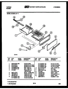 07 - Broiler Drawer Parts parts for Frigidaire Range 30-2022-00-11 from AppliancePartsPros.com