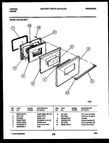 04 - Door Parts parts for Frigidaire Range 30-2132-00-01 from AppliancePartsPros.com