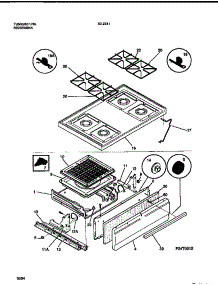 05 - Top / Drawer parts for Frigidaire Range 30-2241-23-05 from AppliancePartsPros.com