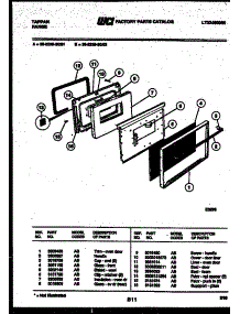 05 - Door Parts parts for Frigidaire Range 30-2239-00-01 from AppliancePartsPros.com