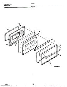 06 - Door parts for Frigidaire Range 30-2251-00-10 from AppliancePartsPros.com