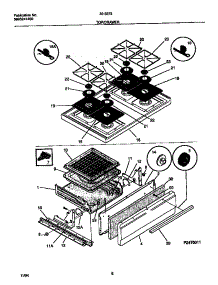 05 - Top / Drawer parts for Frigidaire Range 30-2272-00-03 from AppliancePartsPros.com