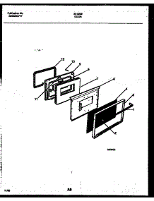 05 - Door Parts parts for Frigidaire Range 30-2239-00-09 from AppliancePartsPros.com