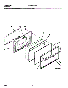06 - Door parts for Frigidaire Range 30-2241-23-07 from AppliancePartsPros.com