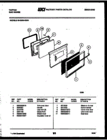 05 - Door Parts parts for Frigidaire Range 30-2249-23-04 from AppliancePartsPros.com