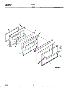 06 - Door parts for Frigidaire Range 30-2272-23-06 from AppliancePartsPros.com