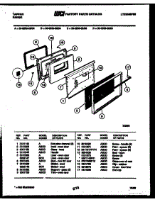 04 - Door Parts parts for Frigidaire Range 30-2538-66-06 from AppliancePartsPros.com