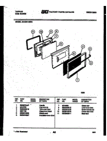 05 - Door Parts parts for Frigidaire Range 30-2251-00-01 from AppliancePartsPros.com