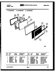 05 - Door Parts parts for Frigidaire Range 30-2549-23-05 from AppliancePartsPros.com