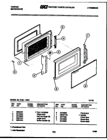 03 - Door Parts parts for Frigidaire Microwave 56-9189-10-01 from AppliancePartsPros.com