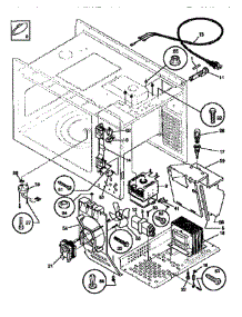 Magnetron And Air Flow parts for Tappan Microwave SMS138T1B(941354496) from AppliancePartsPros.com