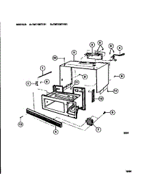 03 - Wrapper / Body parts for Frigidaire Microwave TMT106T1W1 from AppliancePartsPros.com