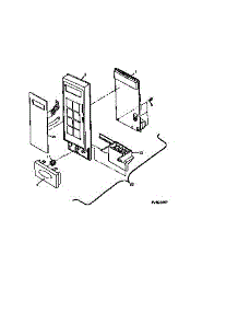 02 - Control Panel parts for Frigidaire Microwave TMT104U1S0 from AppliancePartsPros.com