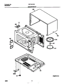 05 - Wrapper / Body parts for Frigidaire Microwave TMT104U1S0 from AppliancePartsPros.com