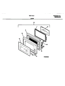 03 - Door parts for Frigidaire Microwave TMT114U1B0 from AppliancePartsPros.com