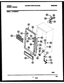 03 - Cabinet Parts parts for Frigidaire Freezer TFU14M5AW1 from AppliancePartsPros.com