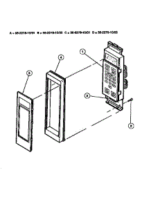02 - Control Panel parts for Frigidaire Microwave 56-2278-10-02 from AppliancePartsPros.com