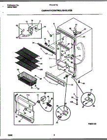 03 - Cabinet / Control / Shelves parts for Frigidaire Freezer TFU14F7EW0 from AppliancePartsPros.com