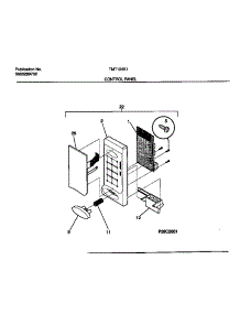 02 - Control Panel parts for Frigidaire Microwave TMT104E1W0 from AppliancePartsPros.com