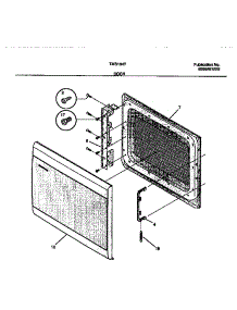 03 - Door parts for Frigidaire Microwave TMS134T1G2 from AppliancePartsPros.com