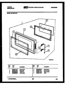 05 - Door Parts parts for Frigidaire Microwave 56-1030-10-01 from AppliancePartsPros.com