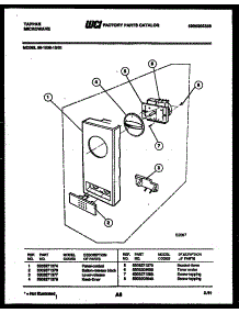 06 - Control Panel parts for Frigidaire Microwave 56-1030-10-01 from AppliancePartsPros.com