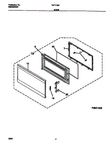 03 - Door parts for Frigidaire Microwave TMT116E1B0 from AppliancePartsPros.com