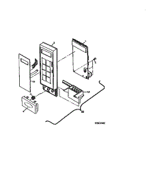 02 - Control Panel parts for Frigidaire Microwave TMT157U1W0 from AppliancePartsPros.com