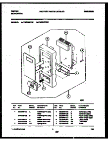 03 - Control Panel parts for Frigidaire Microwave TMS084T1B1 from AppliancePartsPros.com