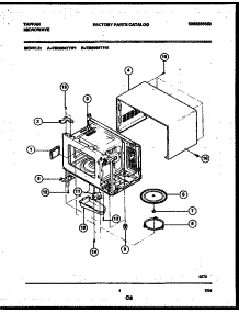04 - Wrapper And Body Parts parts for Frigidaire Microwave TMS084T1B1 from AppliancePartsPros.com